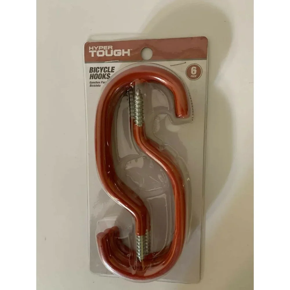 New 6 Hyper Tough Vinyl Coated Screw In‎ Ceiling Wall Bicycle Hooks Hangers